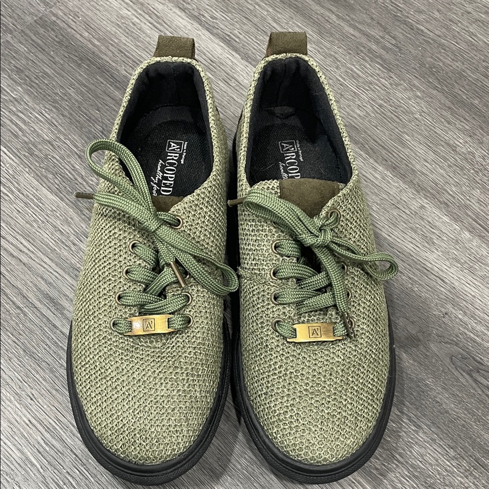 Arcopedico Green Women’s Knit Sneaker Shoes